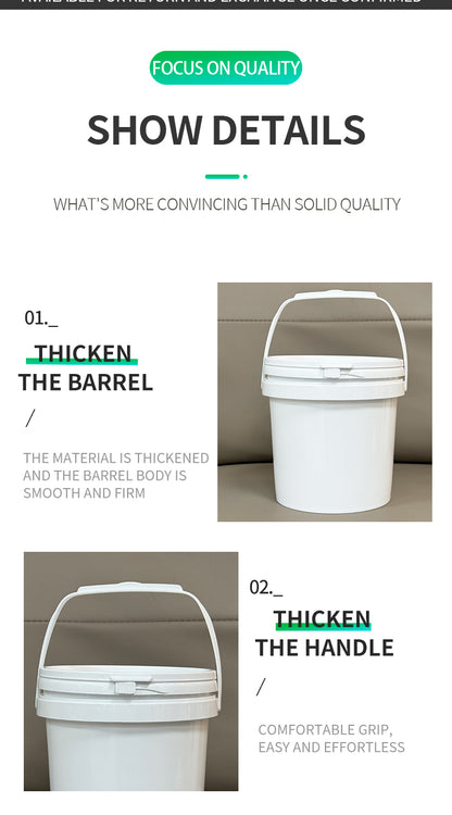 2l plastic buckets with handles