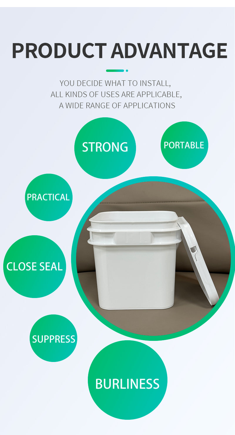 5l square plastic barrels